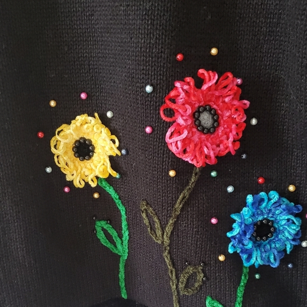 Berek Vintage Floral Embroidered Size Small - Picture 3 of 4